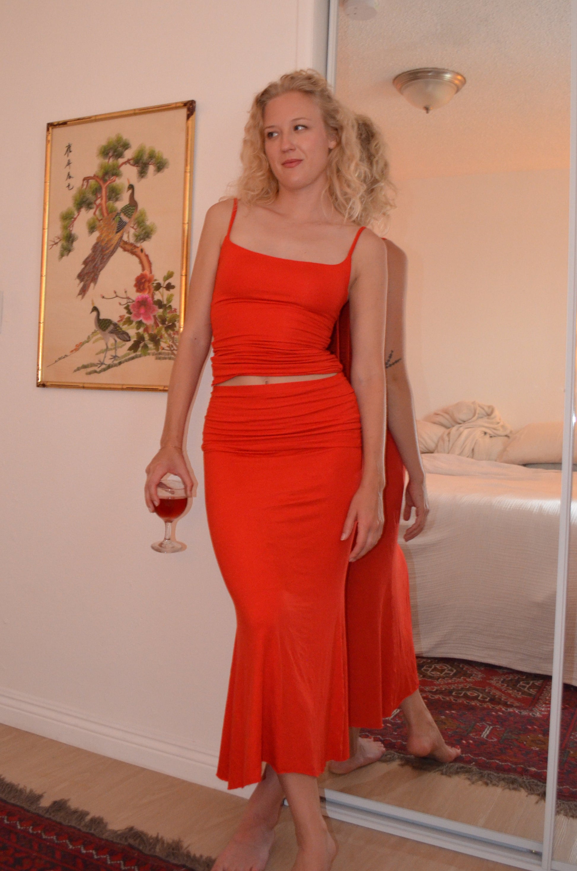TOMATO YOGA SKIRT