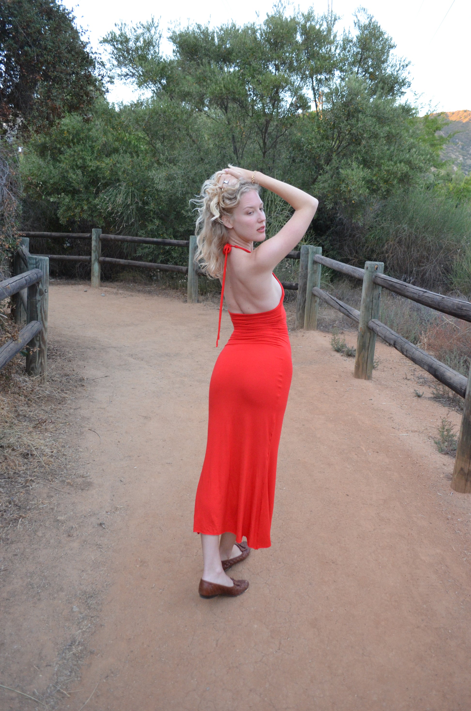 TOMATO HALTER DRESS